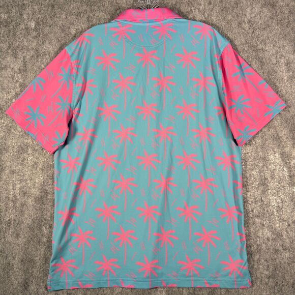 Chubbies Shirt Mens Size Medium Blue Short Sleeve Polo The Weekend Has Arrived - Picture 10 of 10